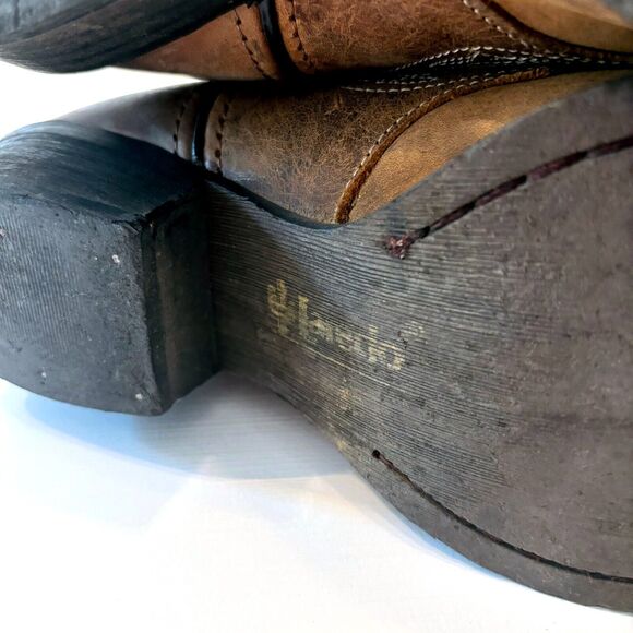 Laredo Western Women's Brown Leather Cross Point Snip Boots 52033‎ US Size 9 - Picture 11 of 12